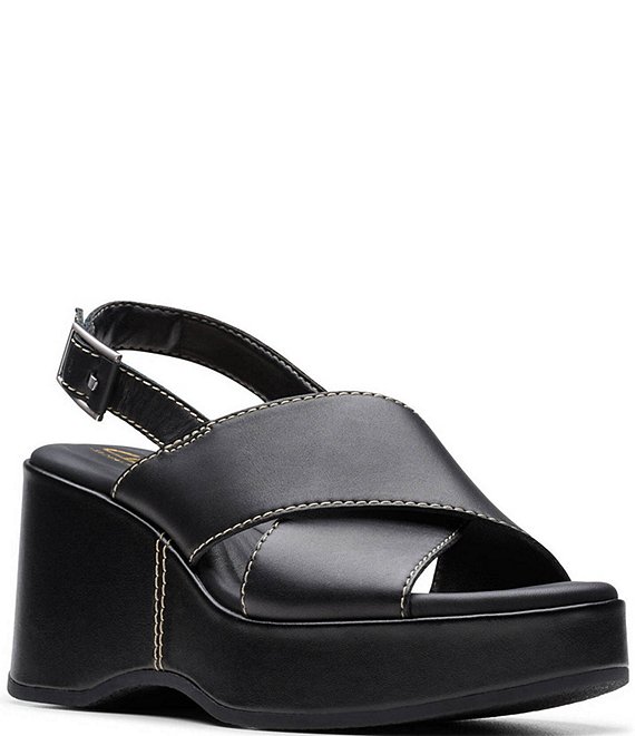 Amore Strappy Wedges - Black Smooth – Verali Shoes