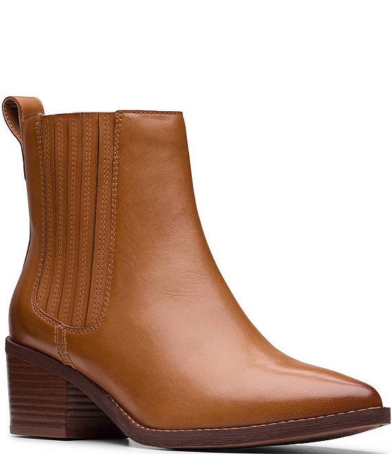 Clarks fashion leather booties