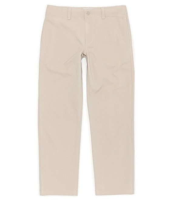 Color:Chino - Image 1 - Big Boys 10-18 Husky Modern-Fit Comfort Stretch Synthetic Pants