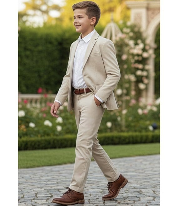 Class Club Big Boys Linen Blend Notch Lapel Blazer | Dillard