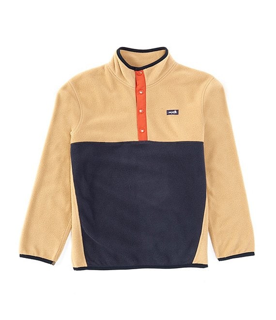 Class Club Big Boys Long Sleeve Colorblock Fleece Pullover