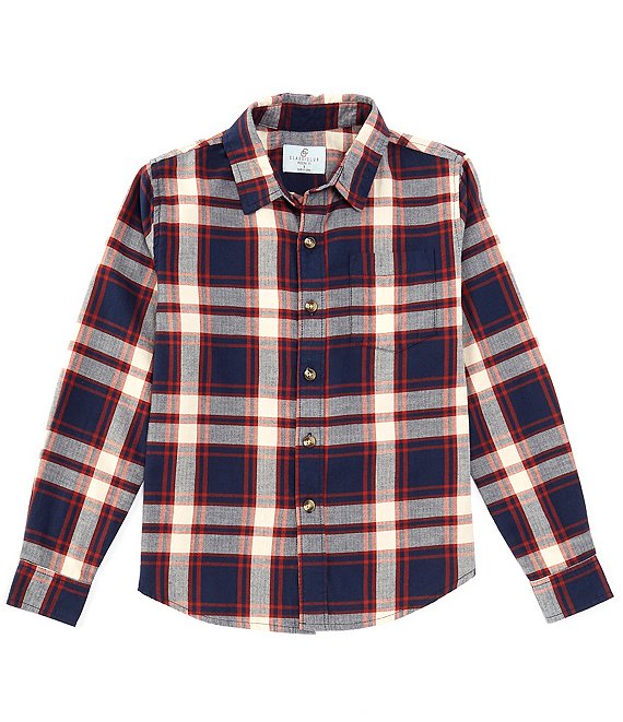 Class Club Big Boys 8-20 Long Sleeve Plaid Sport Shirt Class Club Big Boys 8-20 Long Sleeve Plaid Sport Shirt