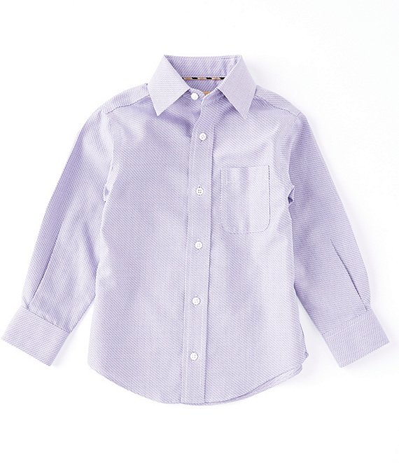 Class Club Little Boys 2T-7 Long-Sleeve Non-Iron Texture Dress Shirt