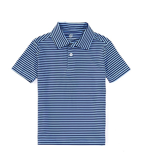 Class Club Little Boys 2T-7 Short Sleeve Heather Feeder Stripe ...