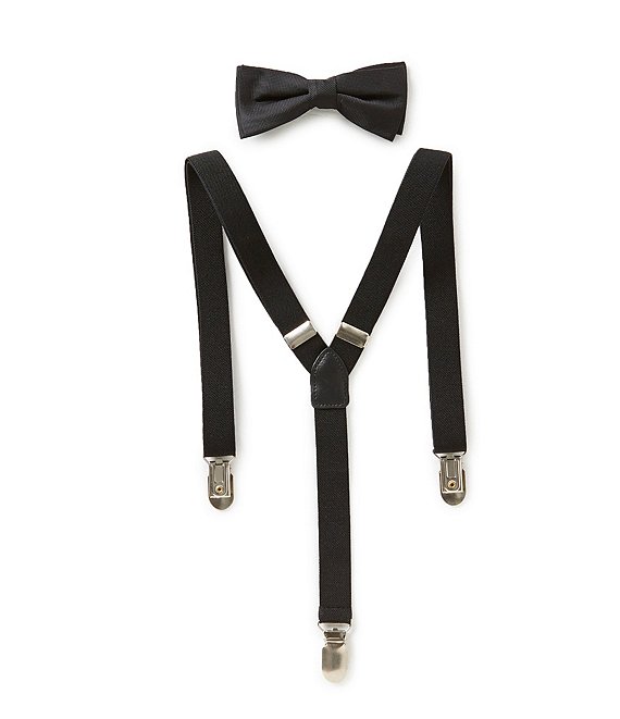 UDRES Unisex Kid Boys Girls Adjustable Bow Tie & Suspender Sets