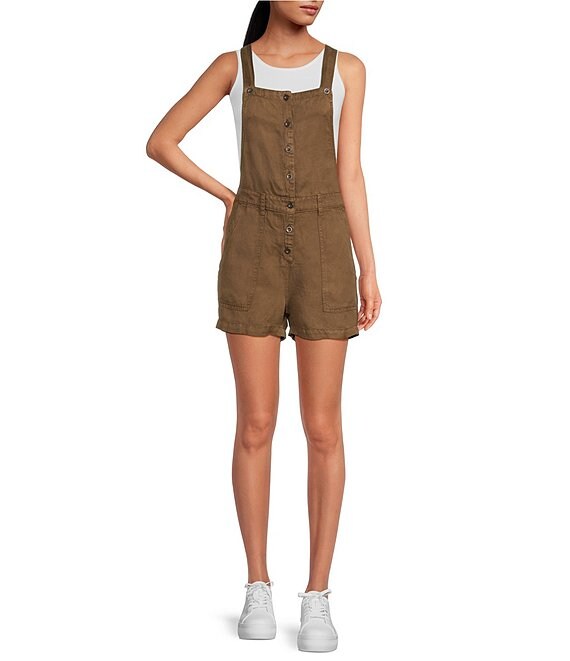 Color:Caffe - Image 1 - Stevie Cuffed Overalls