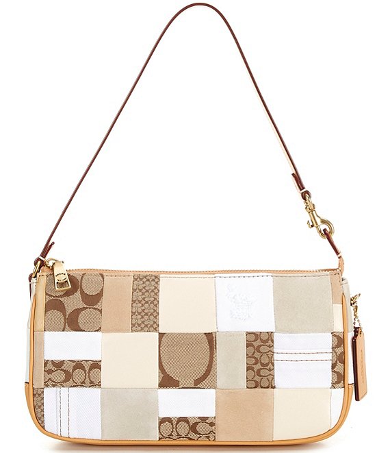 COACH Bleecker Patchwork Plaza Shoulder Bag 25