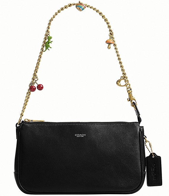 COACH Boxed Plaza Bag Charm Chain Strap Shoulder Bag