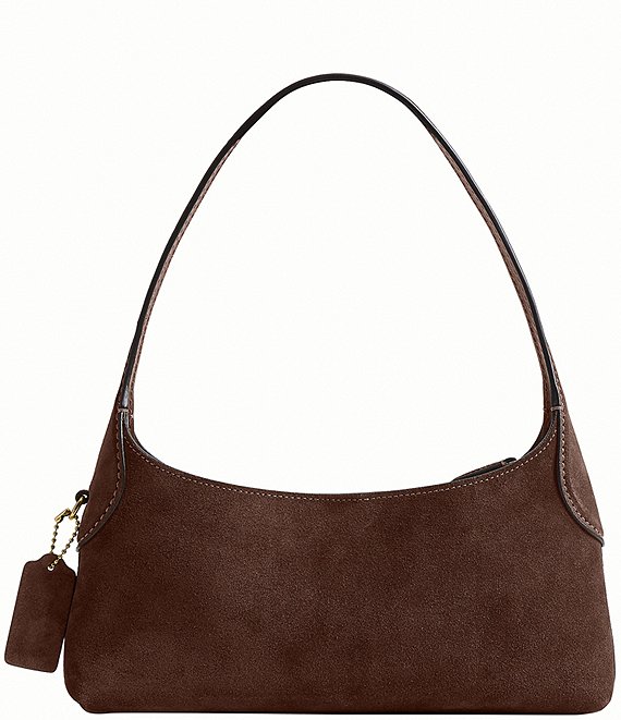 COACH Brooklyn 26 Suede Shoulder Bag | Dillard's