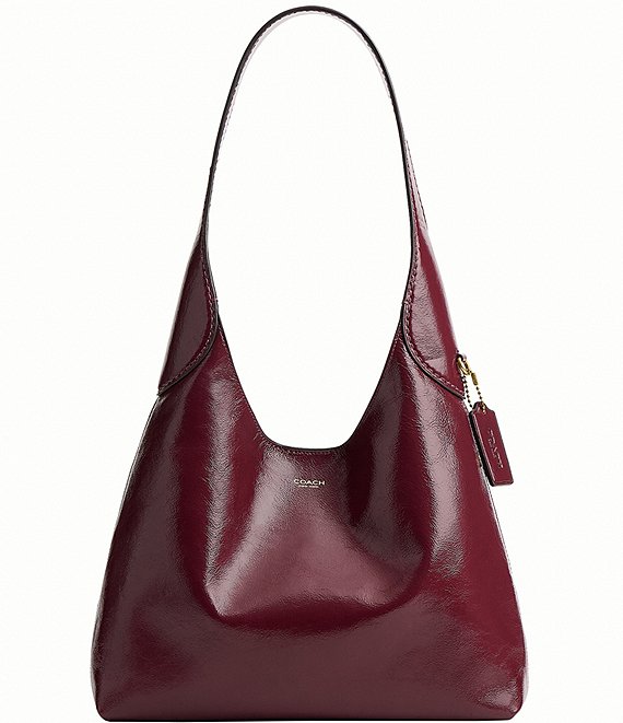 COACH Brooklyn 28 Glazed Leather Shoulder Bag