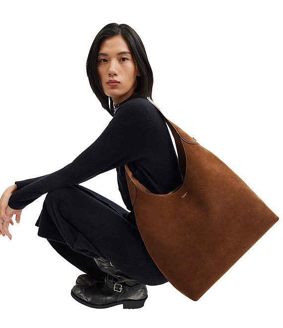 バッグ COACH 7039 handbag signature suede COACH Brooklyn Suede Shoulder Bag 39 | Dillard's