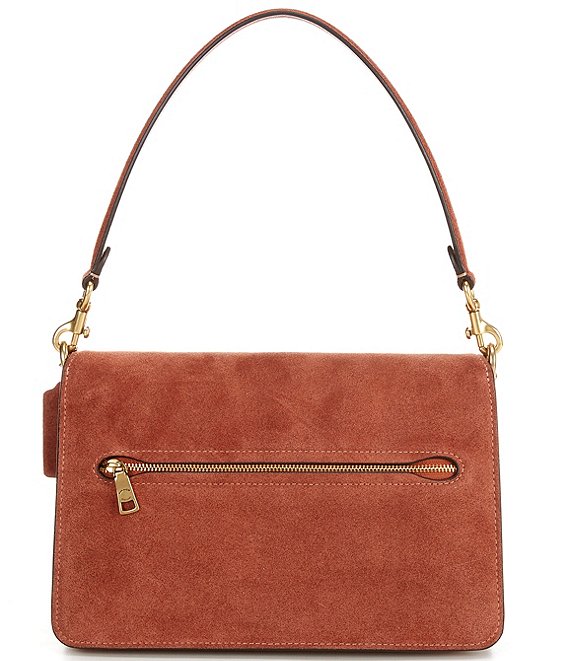 COACH Chain Tabby Suede Shoulder Bag | Dillard's