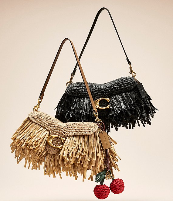 COACH Cherries Straw Bag Charm | Dillard's
