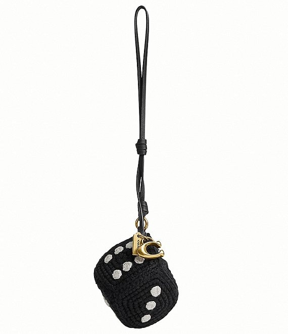 COACH Crochet Dice Bag Charm