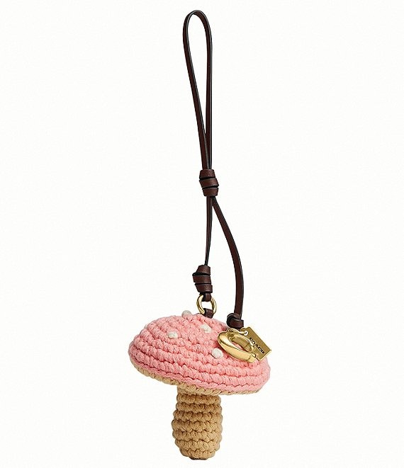 COACH Crochet Mushroom Bag Charm