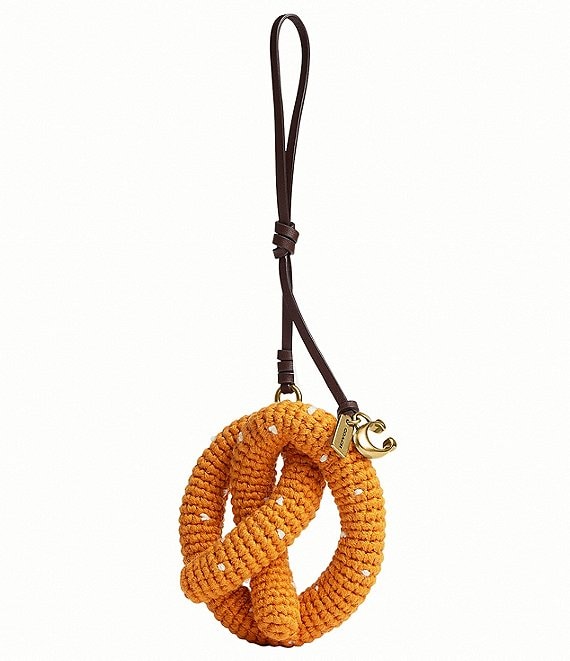 COACH Crochet Pretzel Bag Charm