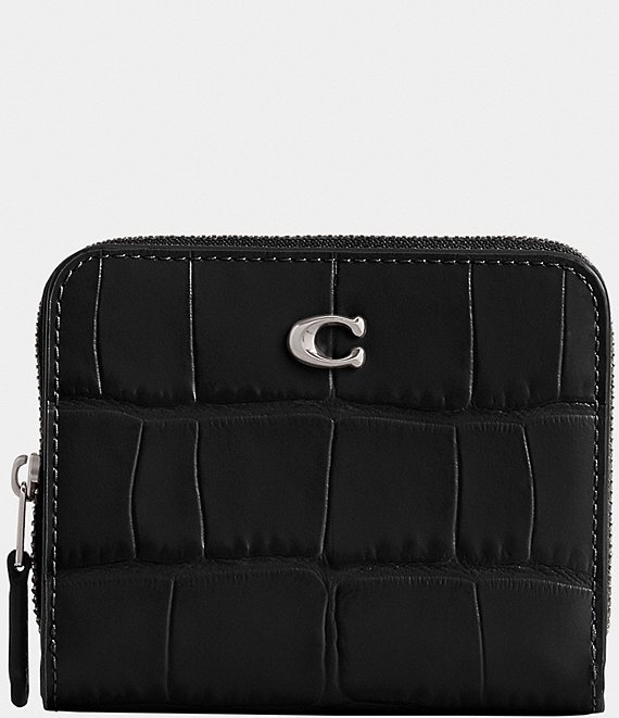 COACH Croco Embossed Bifold Wallet Dillard s