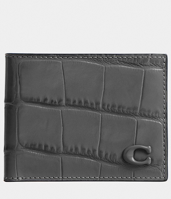 Coach soft selling Wallet with Crocodile-embossed leather