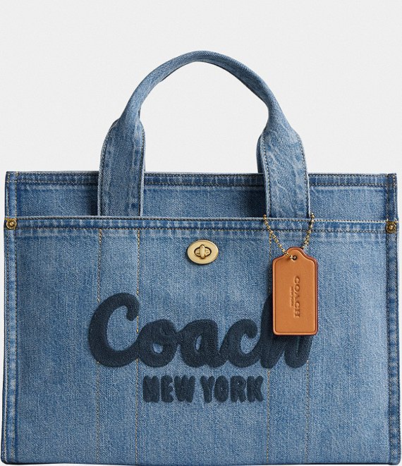 COACH Broome Carryall Gold Tone Satchel Bag | Dillard's