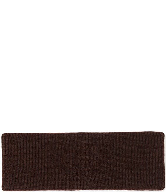 COACH Embossed C Knit Headband