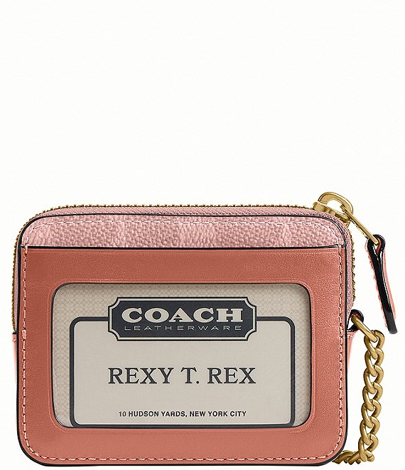 COACH Essential Signature Canvas Chain Card Case | Dillard's