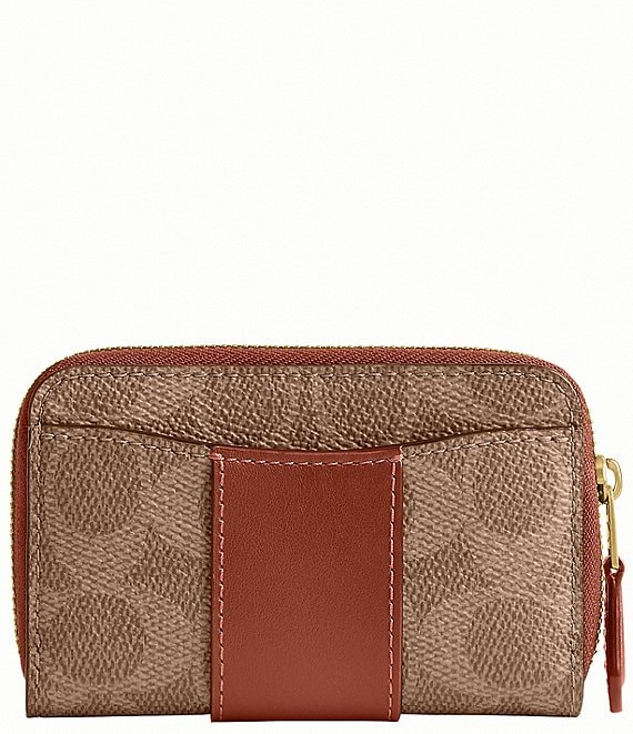 COACH Essential Small Zip Around Card Case | Dillard's