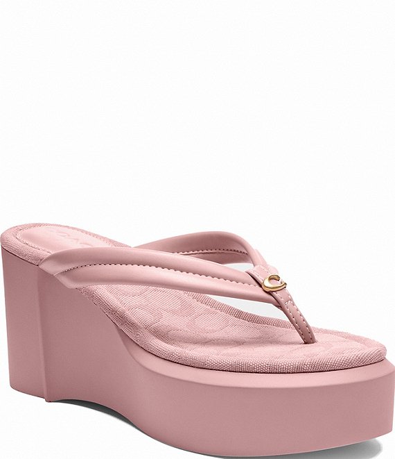 Discover the Charm: Coach Platform Wedge Sandals