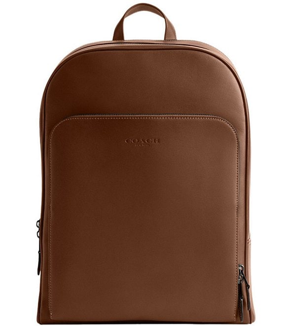 Tan coach backpack sale