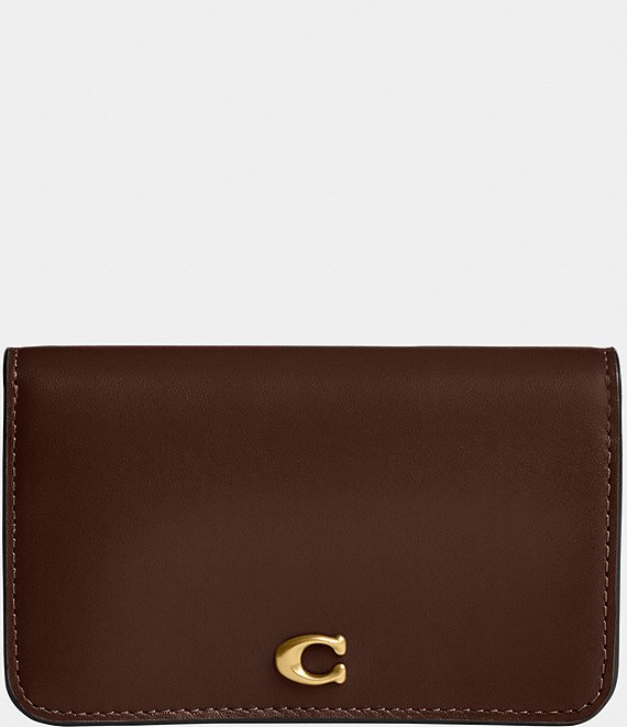 COACH Gold Hardware Essential Slim Card Case Dillard s