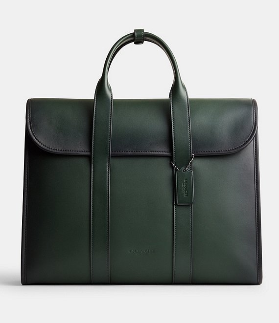 Color:Amazon Green - Image 1 - Gotham Glove-Tanned Leather Portfolio Bag