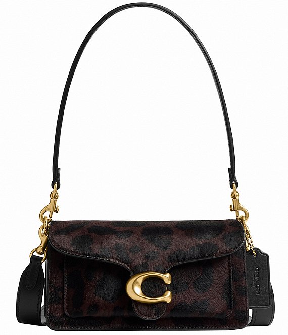 COACH Haircalf Leopard Tabby 20 Shoulder Bag, Dark Leopard - Image 1