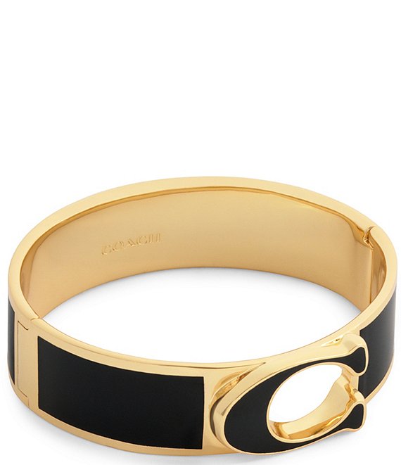 COACH Heritage Signature C Enamel Bangle Bracelet