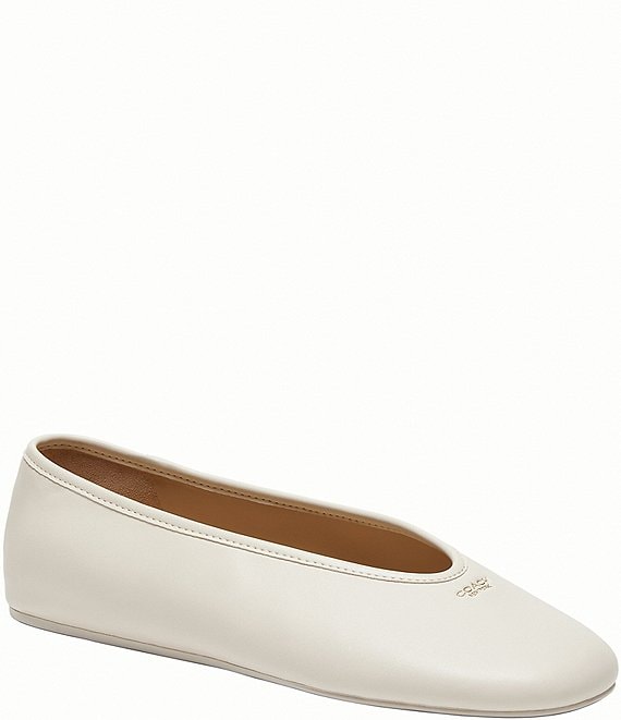 COACH Houston Leather Ballet Flats