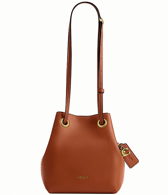 COACH Jade Leather Drawstring Bag