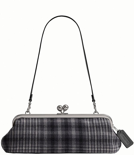 COACH Kisslock 30 Plaid East West Frame Shoulder Bag | Dillard's