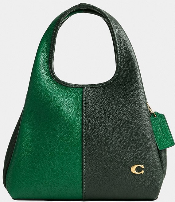 COACH Lana Color Block Pebbled Leather Shoulder Bag 23 | Dillard's