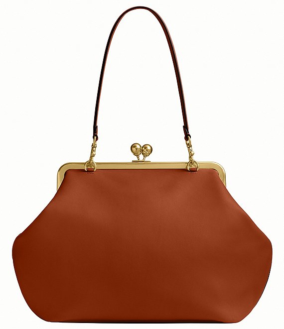 COACH Large Oversized Kisslock Frame Shoulder Clutch Bag | Dillard's