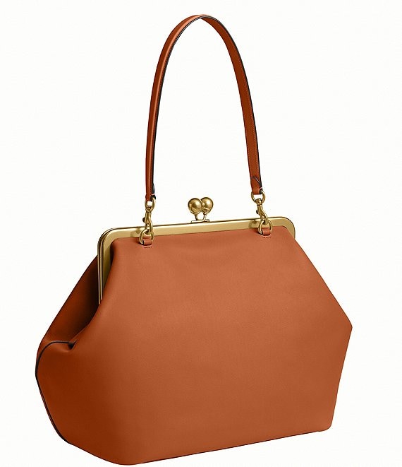 COACH Large Oversized Kisslock Frame Shoulder Clutch Bag | Dillard's