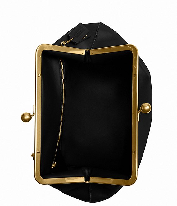 COACH Large Oversized Kisslock Frame Bag