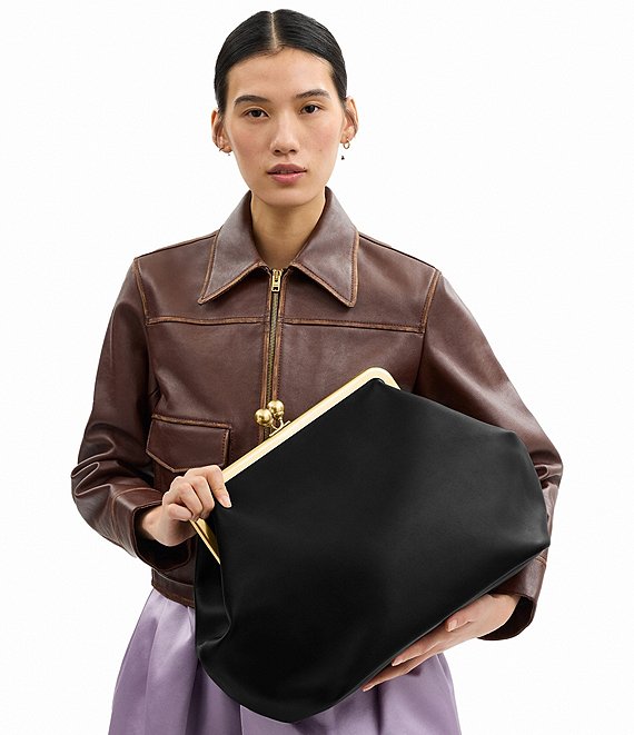 COACH Large Oversized Kisslock Frame Shoulder Clutch Bag | Dillard's