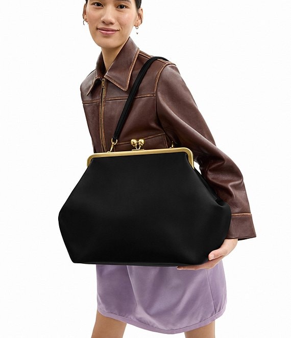 未使用美品　コーチcoach キスロックケース COACH Large Oversized Kisslock Frame Shoulder Clutch Bag | Dillard's