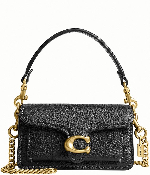 COACH Leather Tabby Bag Charm