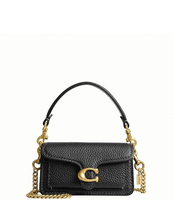 COACH Leather Tabby Bag Charm