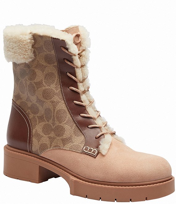 Coach shearling boot hotsell