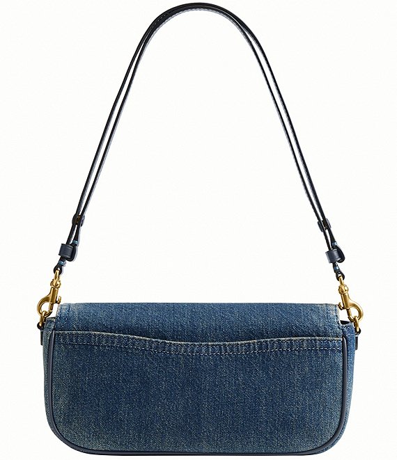 COACH Loved Denim Brook Flap Chain Shoulder Bag | Dillard's