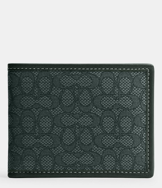 Card Wallet In Micro Signature Jacquard