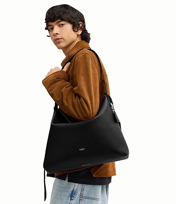 COACH Mott Medium Leather Messenger Bag | Dillard's