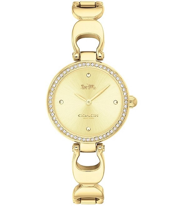 Carlie Three-Hand Gold-Tone Stainless Steel Watch