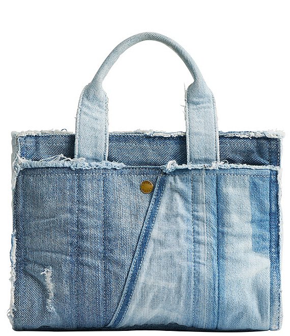 COACH Patchwork Loved Denim Cargo Tote Handle Bag 26 | Dillard's