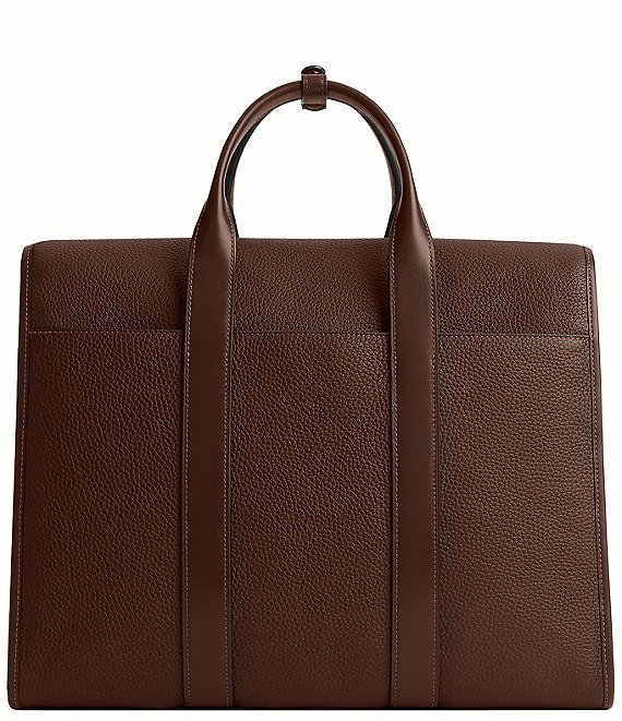 COACH Pebble Leather Gotham Portfolio Briefcase Handle Bag | Dillard's